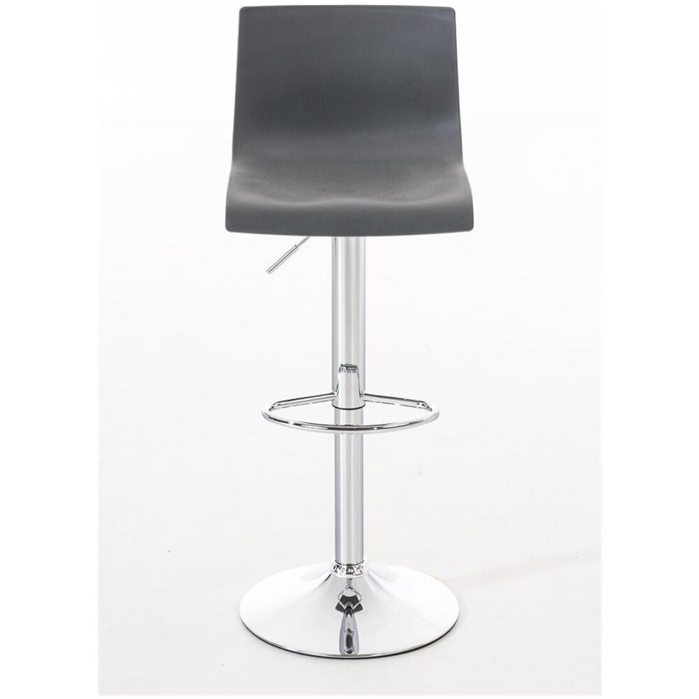 2 Sgabelli Alti Hoover in Polipropilene - Set 2 Sgabelli Bar Design Regolabile 59-80 cm I Sedie Sgabello Girevole 360°con Schienale I Sgabelli Ergonomici Grigio - Foto 1