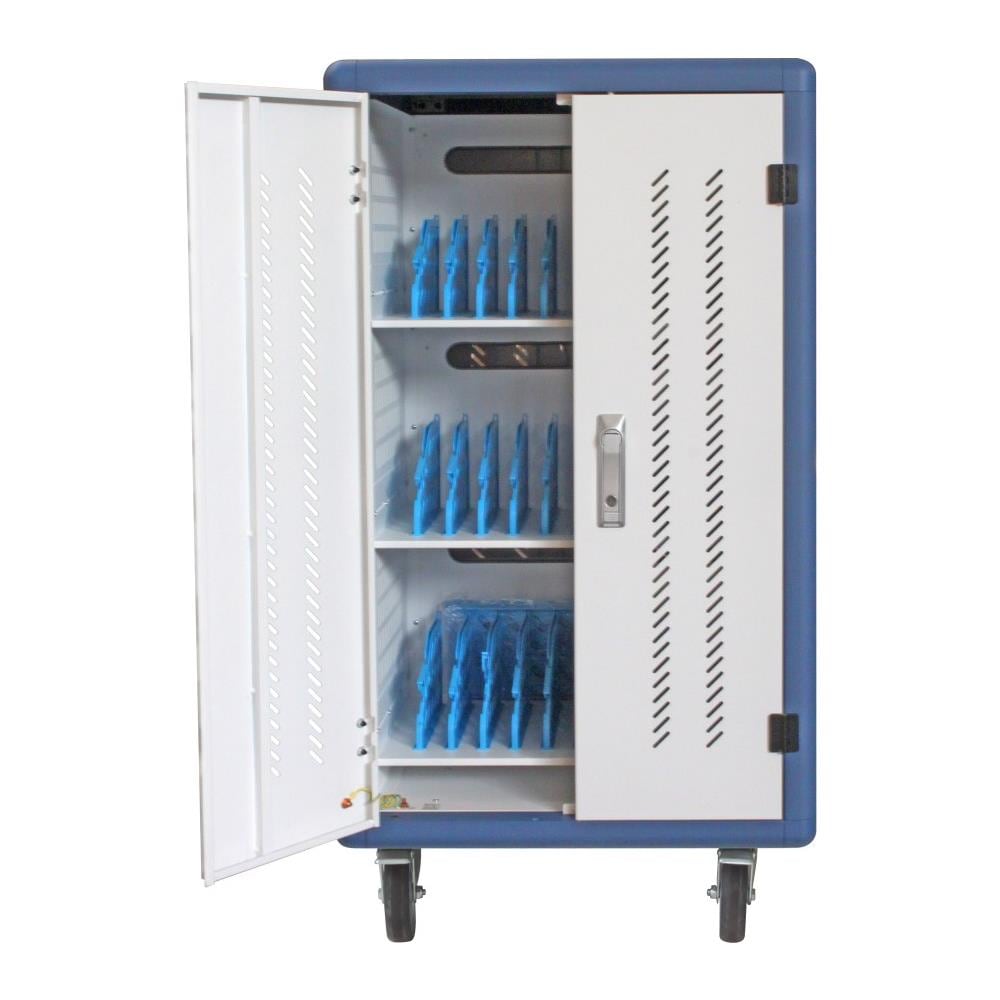 Techly Carrello Stazione di Ricarica Ventilato 30 Notebook o Smartphone Nero/Grigio - Foto 3