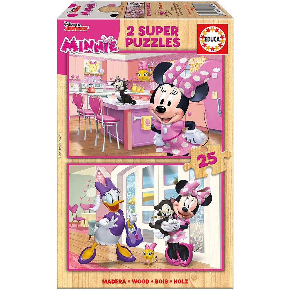 Puzzle Legno 2x25 Minnie Happy Helpers - Foto 1