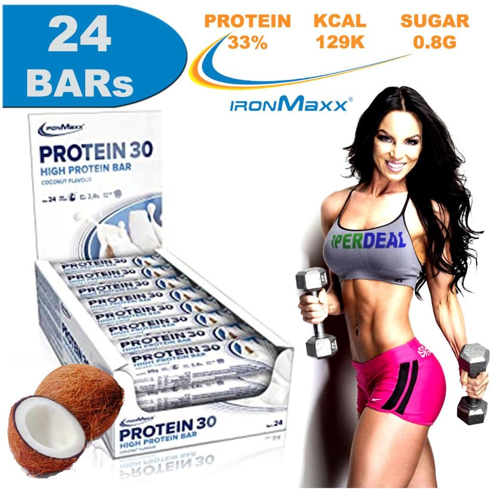 24 Pz Barrette Proteiche, protein30,35gr Gusto Cocco - Foto 1