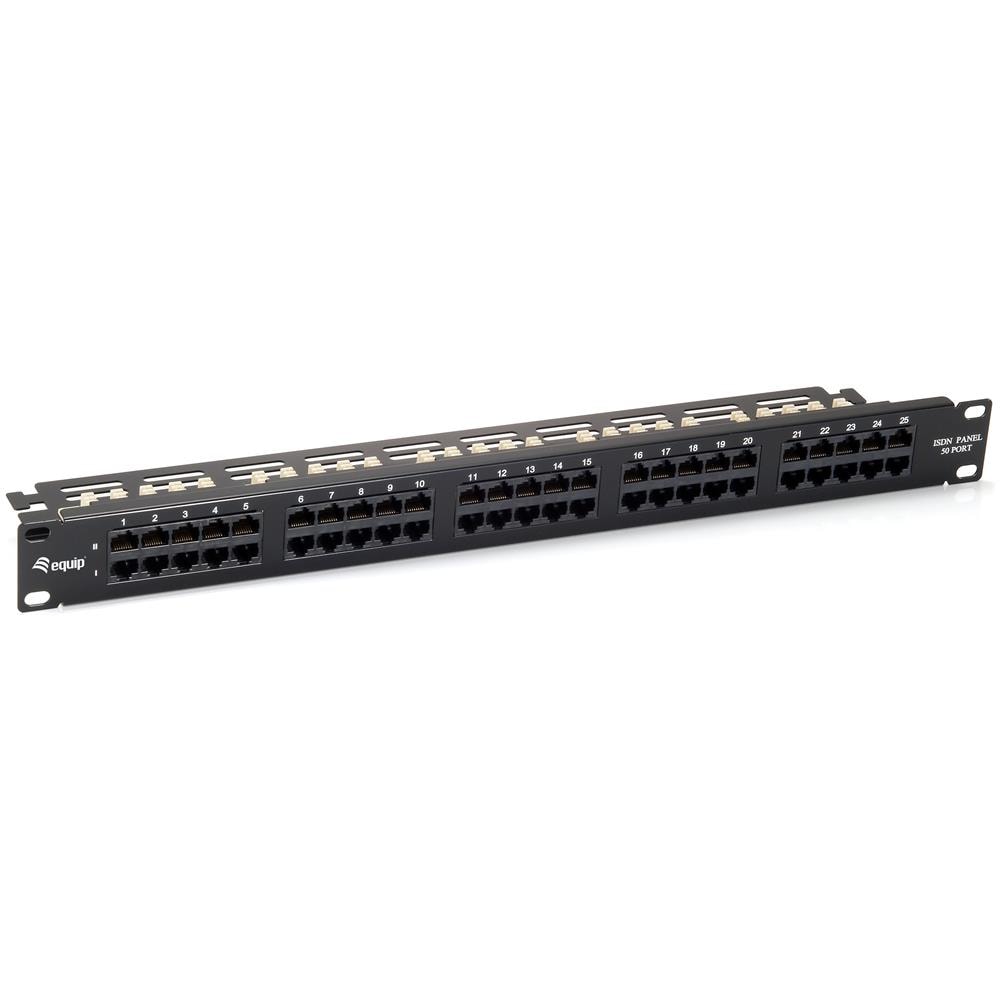 19" Patch Panel ISDN So, 50-Port, black - Foto 2