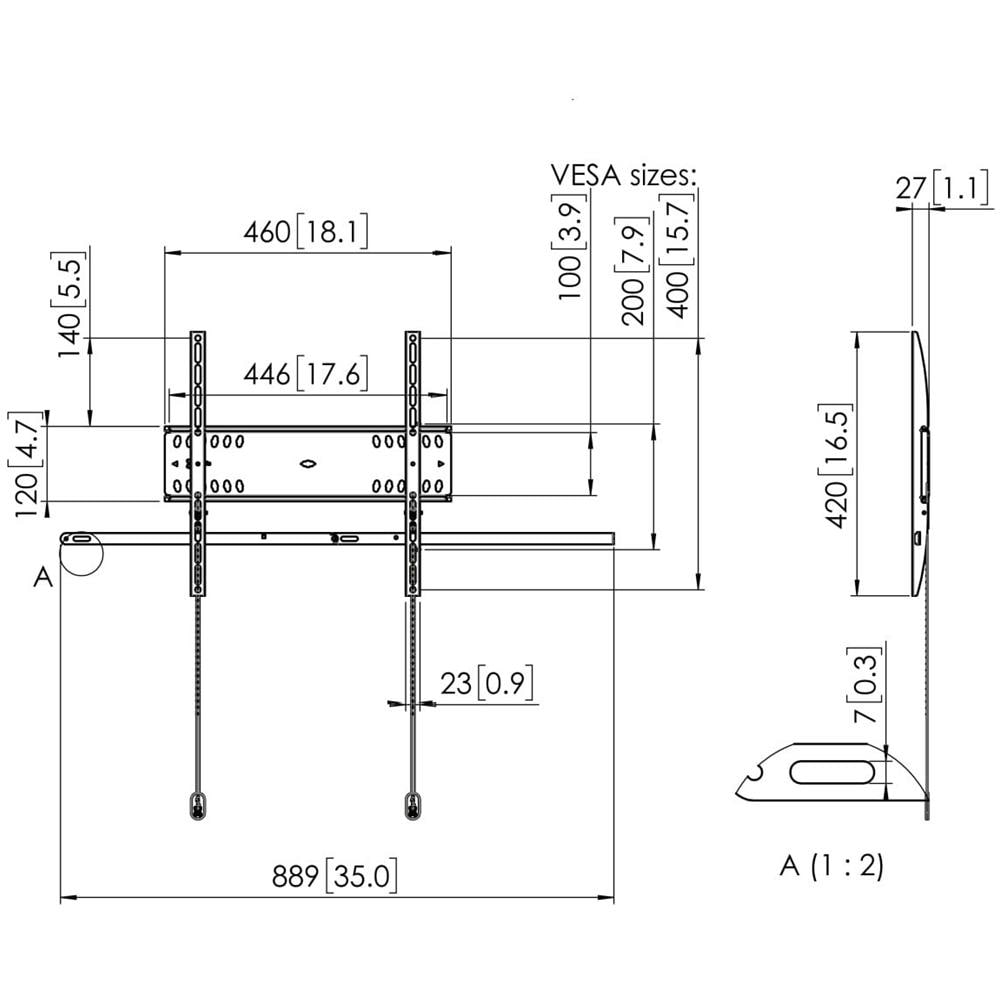 Vogel's 7047000 80" Nero supporto da parete per tv a schermo piatto - Foto 4