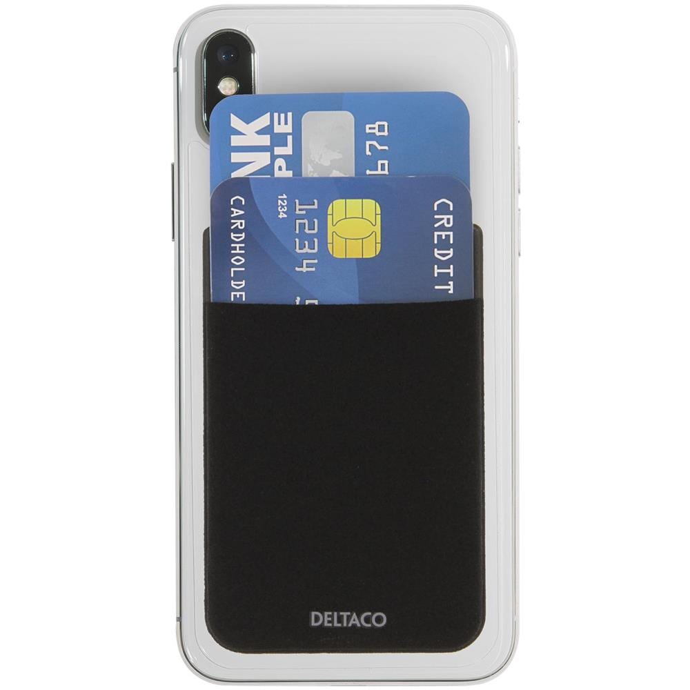Porta Carte Di Credito Adesivo, Adesivo 3m, Nero - Foto 2