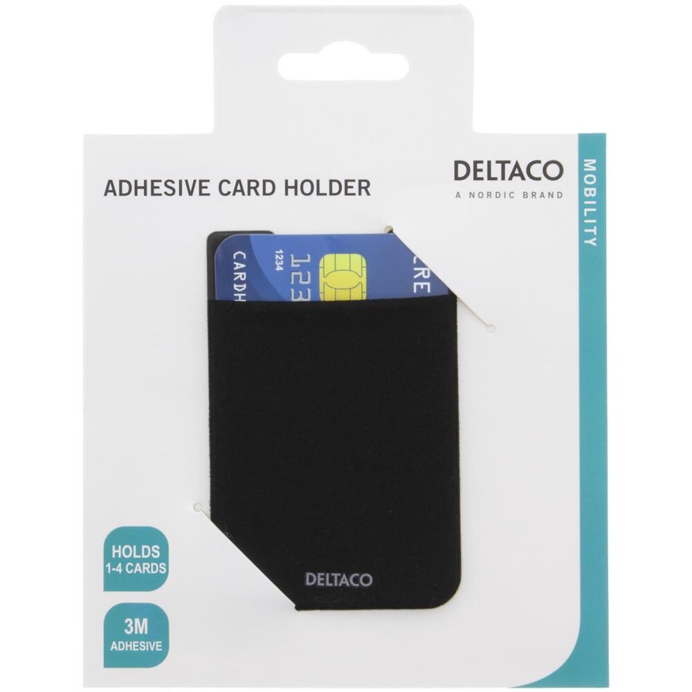 Porta Carte Di Credito Adesivo, Adesivo 3m, Nero - Foto 4