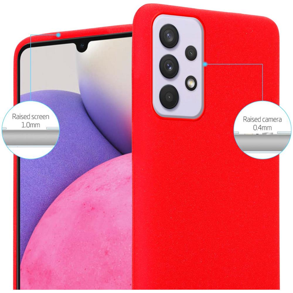 Custodia Compatibile Con Samsung Galaxy A33 5g In Frost Rosso - Coperchio Protettivo In Silicone Tpu Flessibile - Foto 2