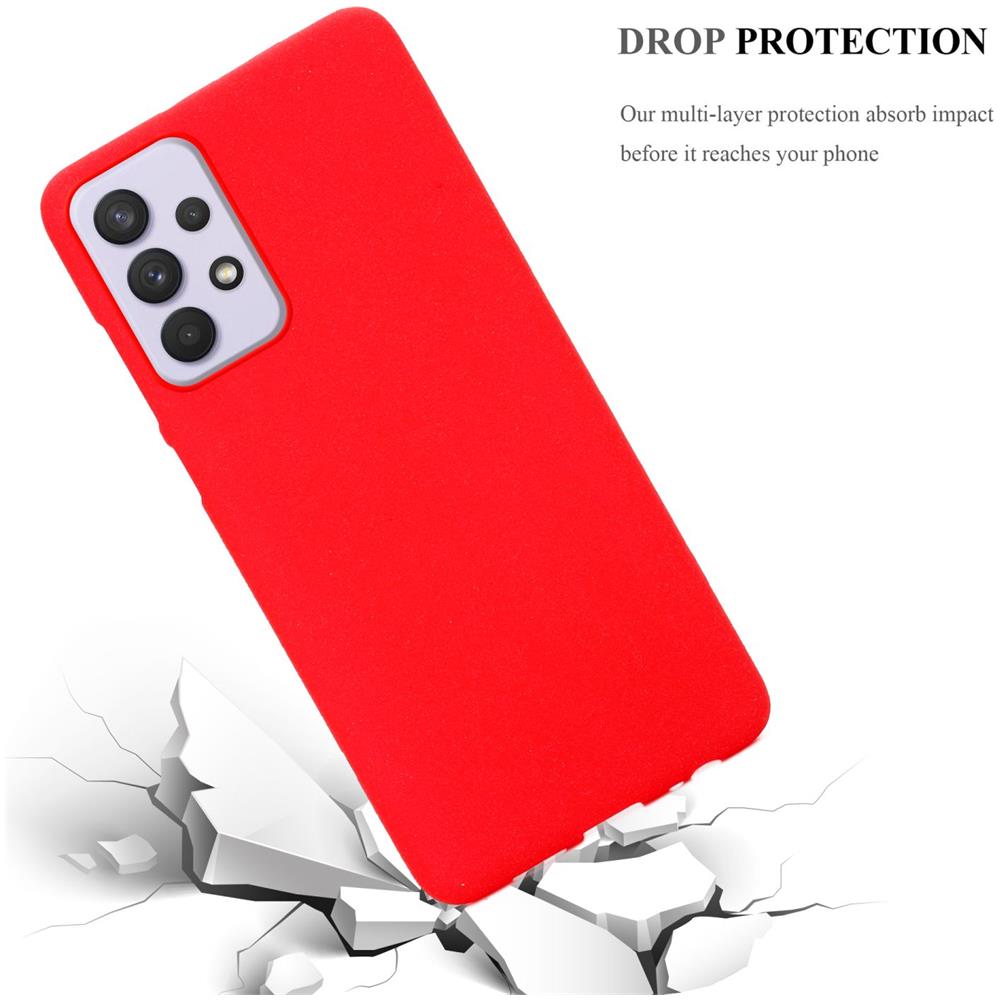 Custodia Compatibile Con Samsung Galaxy A33 5g In Frost Rosso - Coperchio Protettivo In Silicone Tpu Flessibile - Foto 6