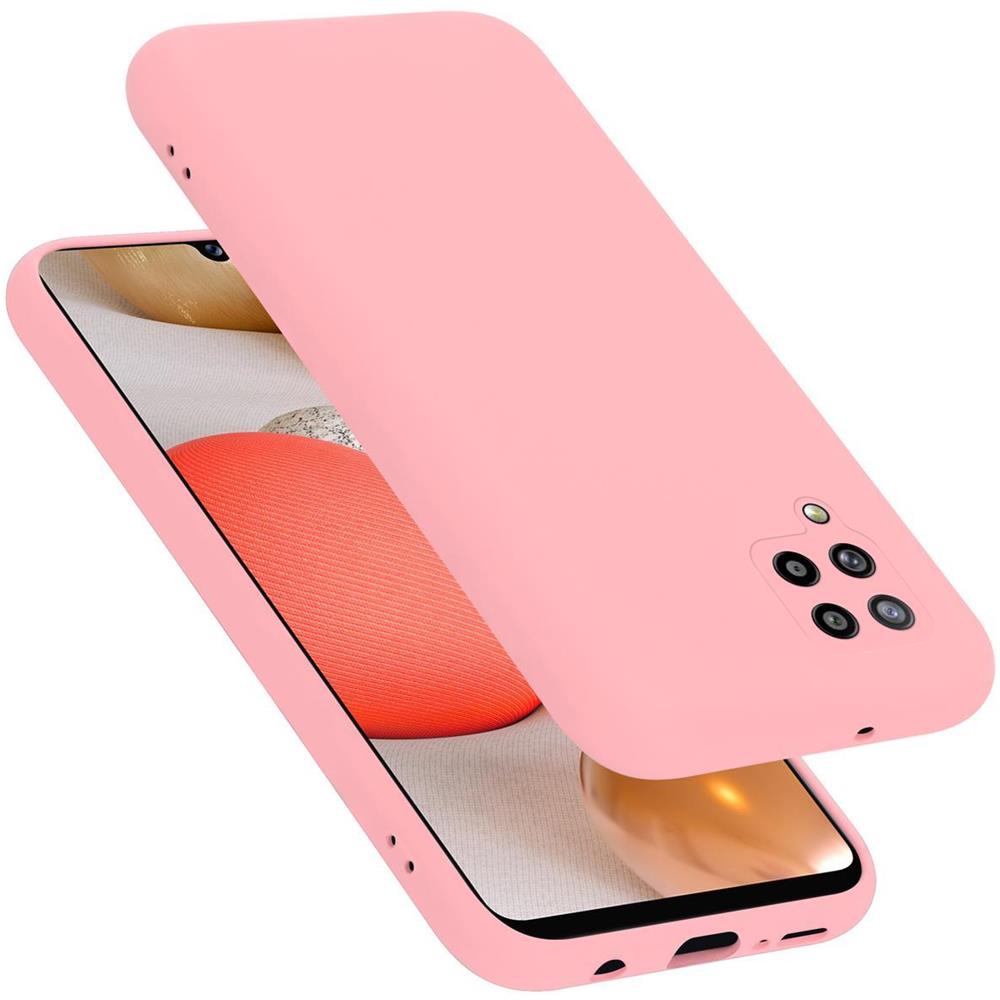 Custodia Compatibile Con Samsung Galaxy A42 In Liquid Rosa - Coperchio Protettivo In Silicone Tpu Flessibile - Foto 1