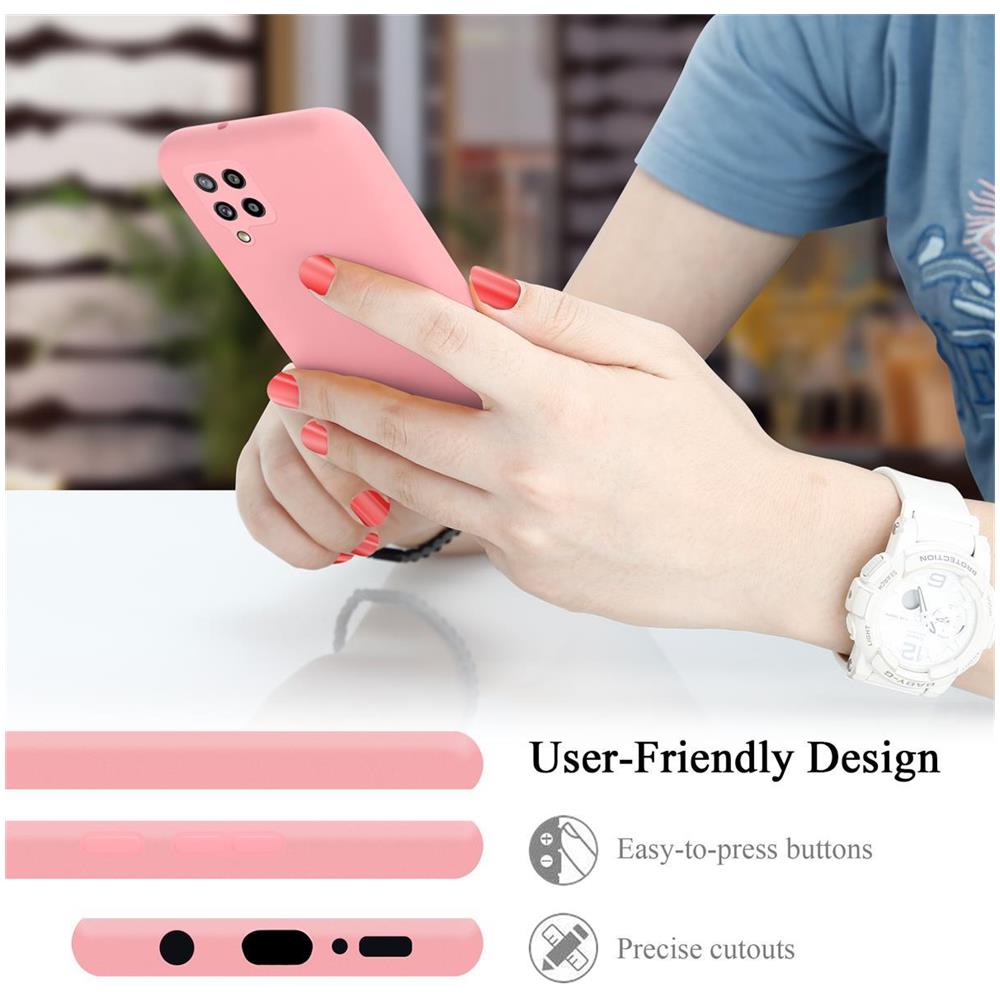 Custodia Compatibile Con Samsung Galaxy A42 In Liquid Rosa - Coperchio Protettivo In Silicone Tpu Flessibile - Foto 7