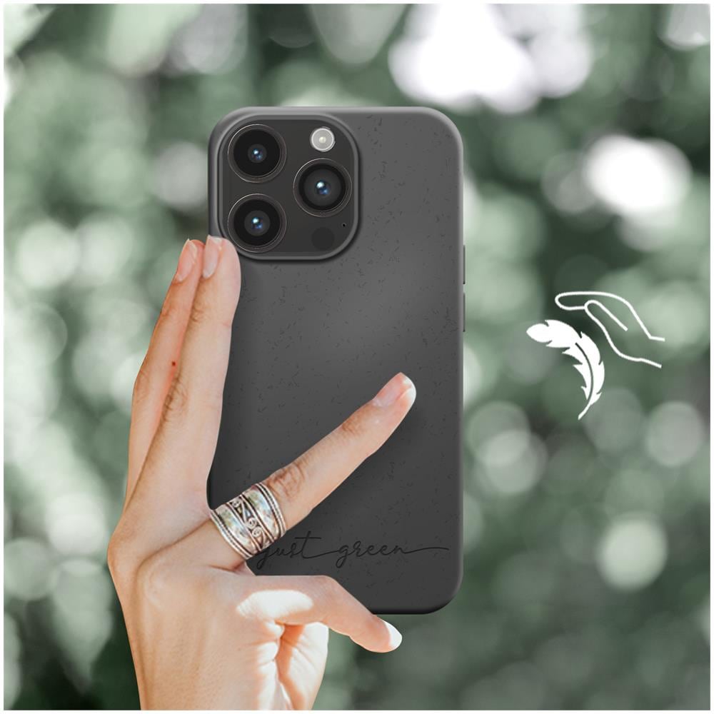 Cover Biodegradabile Per Iphone 14 Pro Nera - Foto 5