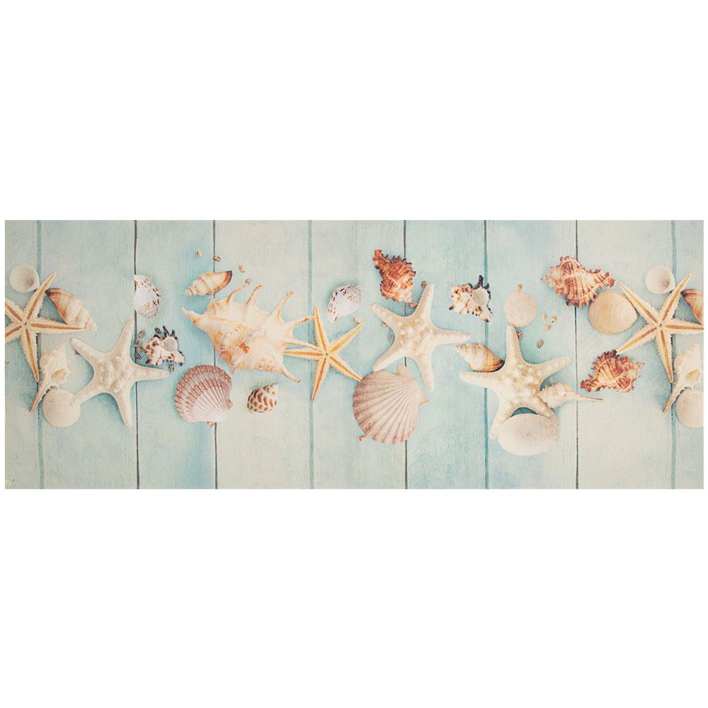 Tappeto Cucina Antiscivolo Stampa Digitale Emozioni Fantasie Maiolica Marina 58x80 Profumo Mare - Foto 1