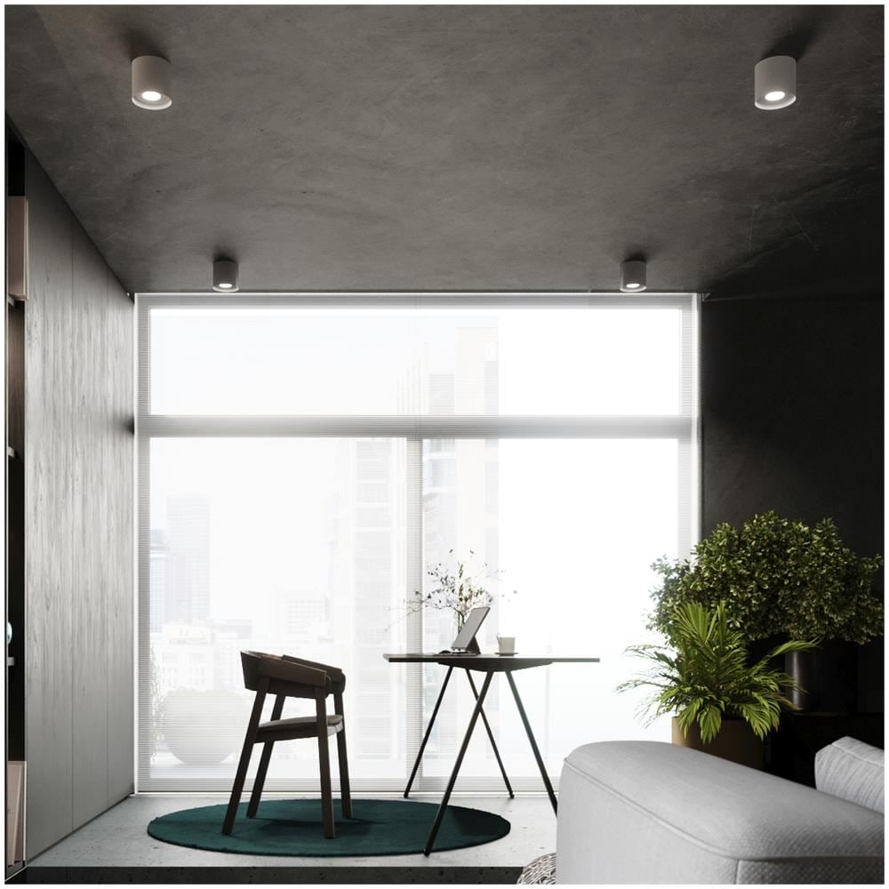 Lampada Da Soffitto Mika Grigio Sl. 1282 - Minimalista Lampade Da Soffitto Grigio 11x12x12 Cm - Foto 1