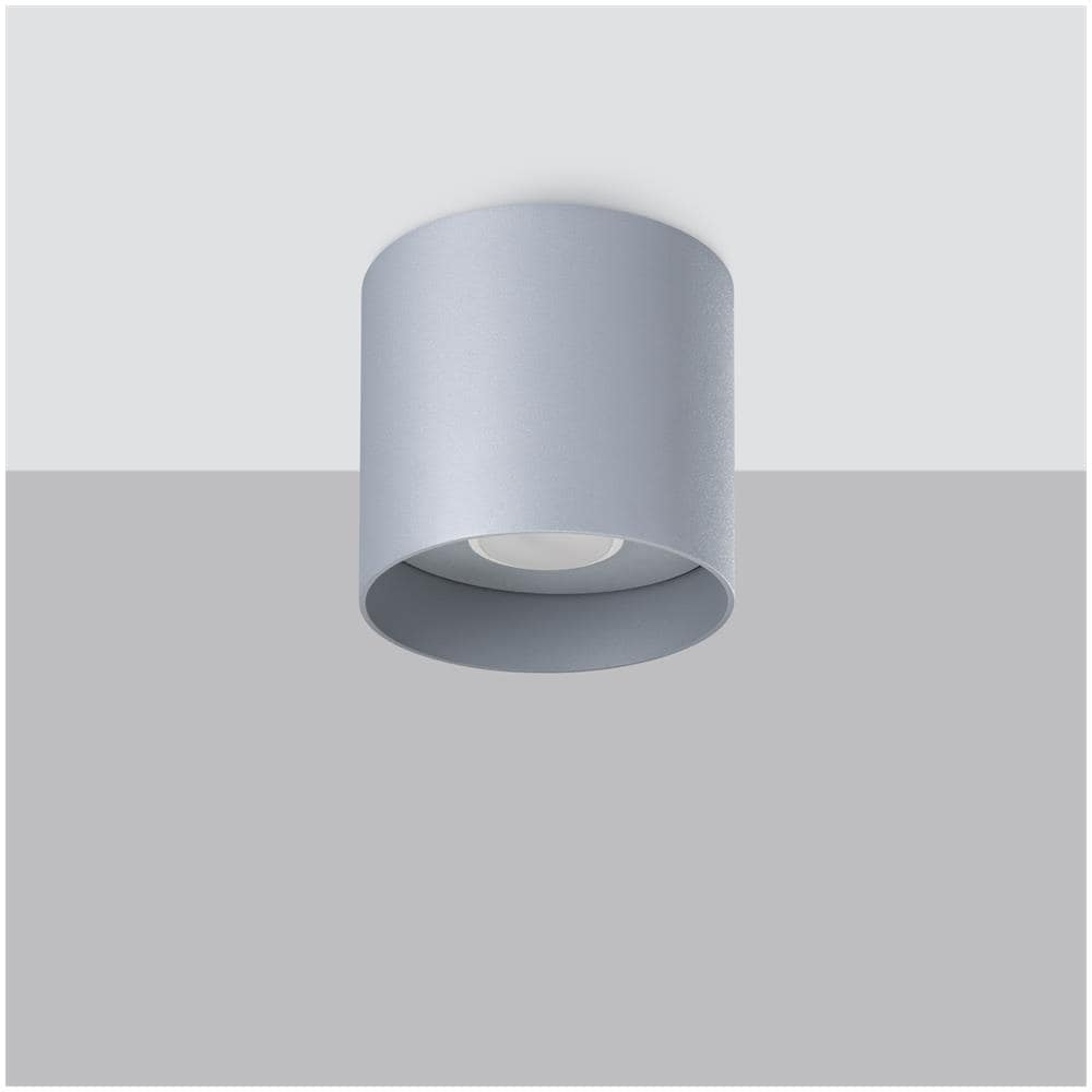 Lampada Da Soffitto Mika Grigio Sl. 1282 - Minimalista Lampade Da Soffitto Grigio 11x12x12 Cm - Foto 2