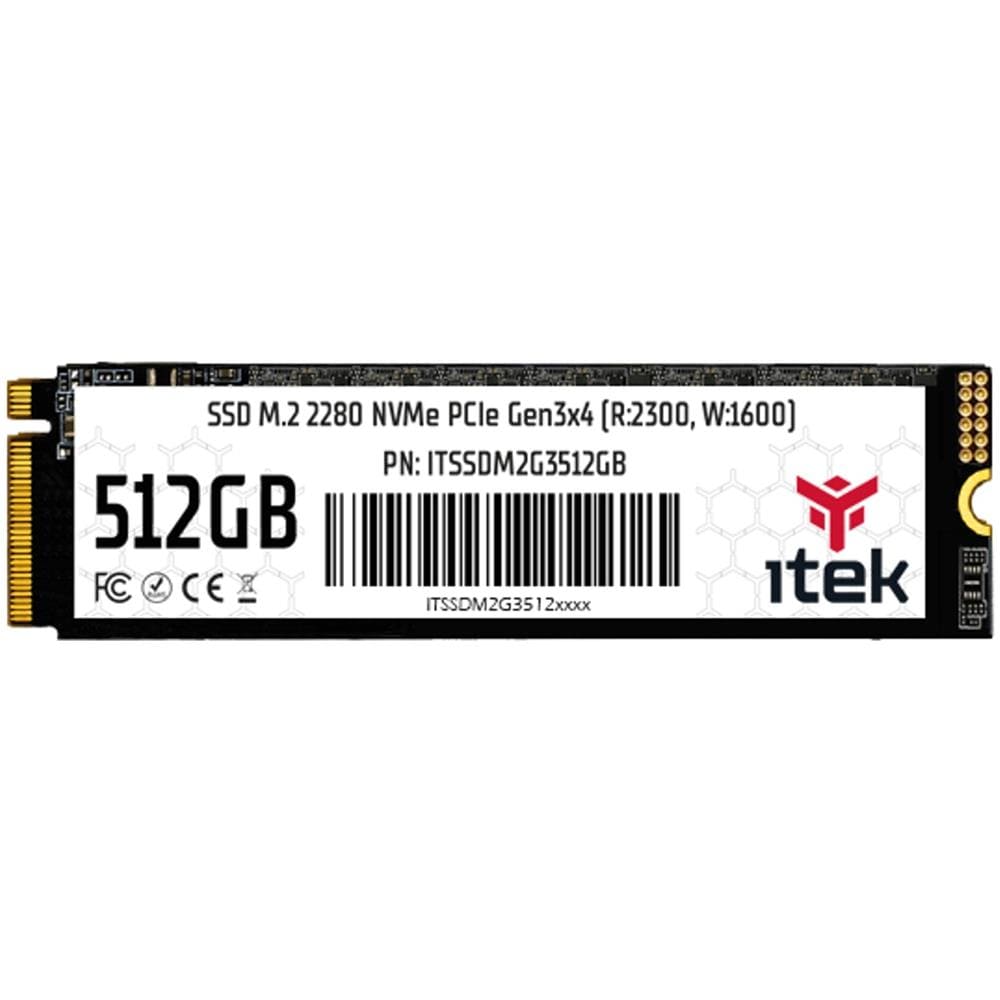 SSD Interno 512 GB ITSSDM2G3512GB Interfaccia PCI Express 3.0 M. 2 NVMe 2300 MB /s - Foto 1