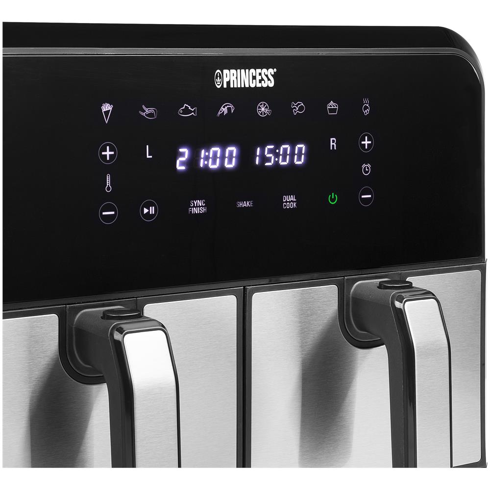 Friggitrice ad Aria 182074 Capacità 8 Litri 1700 Watt Colore Nero, Acciaio inox - Foto 2