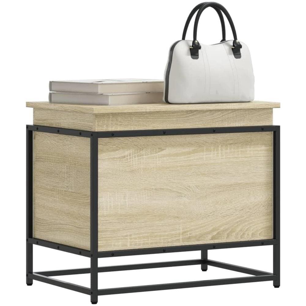Contenitore con Coperchio Rovere Sonoma 60x40x51,5cm Truciolato - Foto 2
