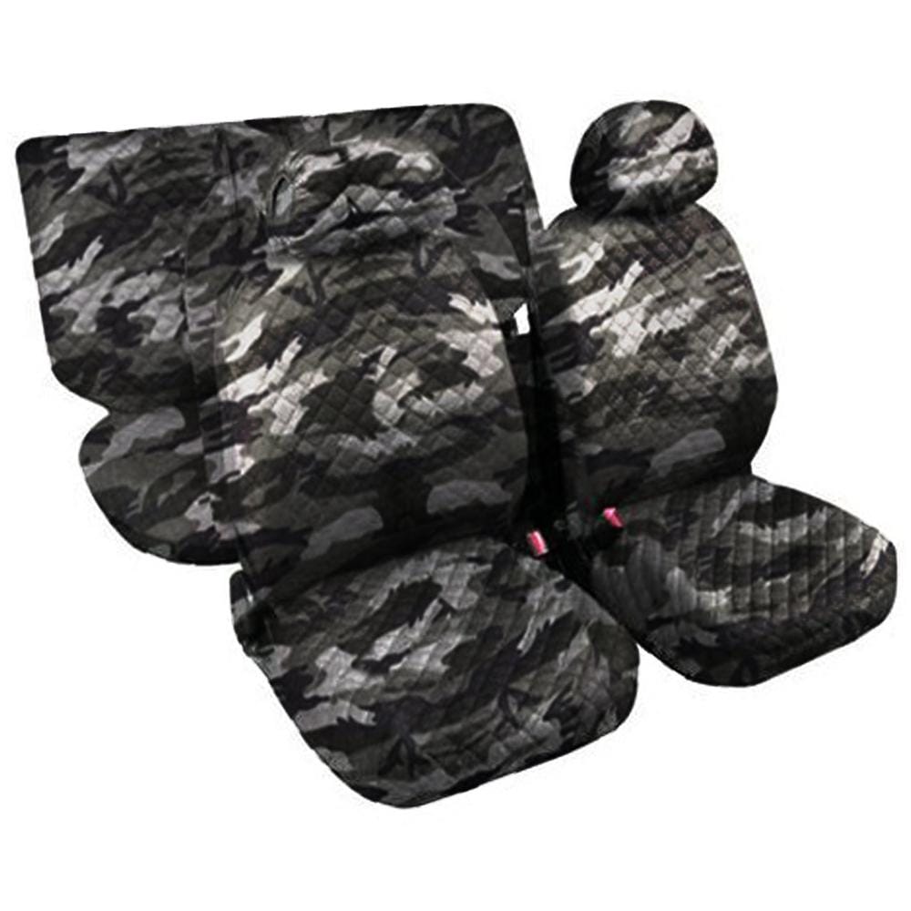 Coprisedili Auto Universale cotone Trapuntato Fodera Trapuntata Mimetico Chiaro - Foto 1