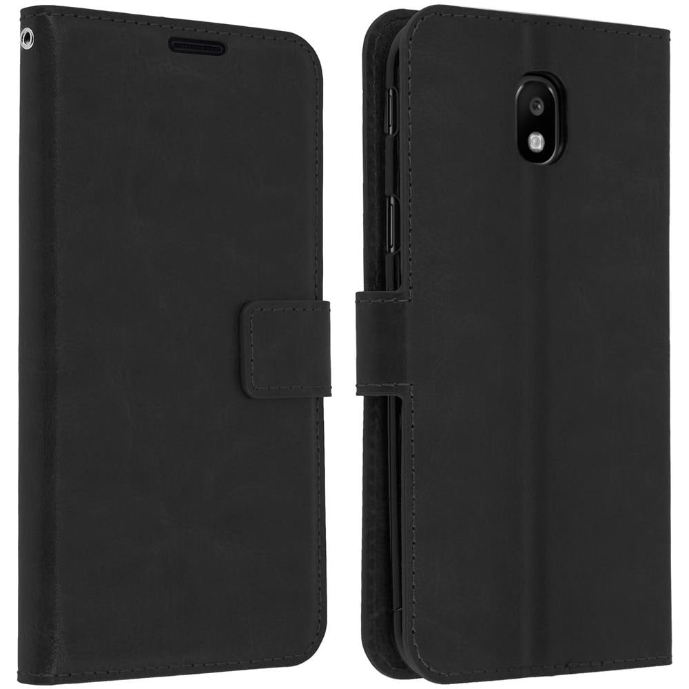 Custodia Portafoglio Stile Vintage Per Samsung Galaxy J3 2017 - Nera - Foto 10