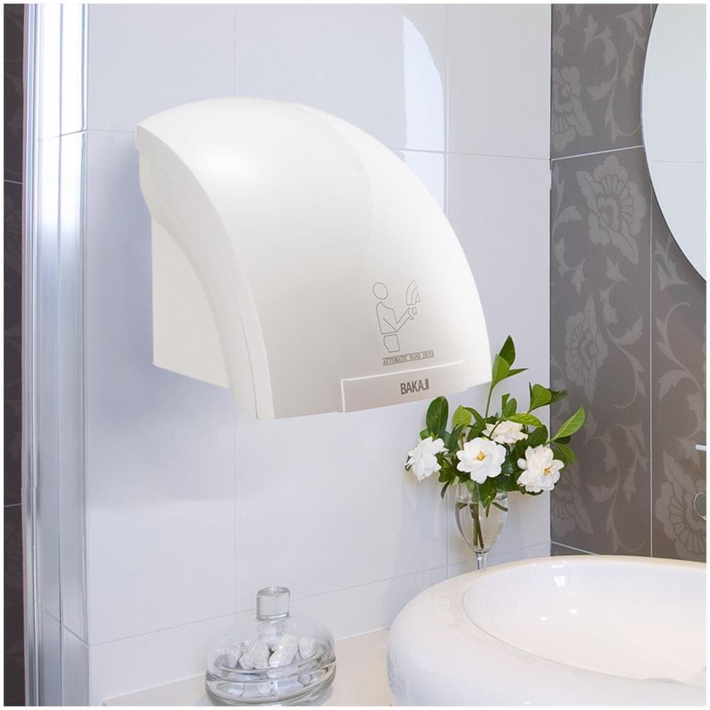 Asciugamani Automatico Elettrico Hotel Aria Calda A Parete 2000w Con Fotocellula - Foto 3