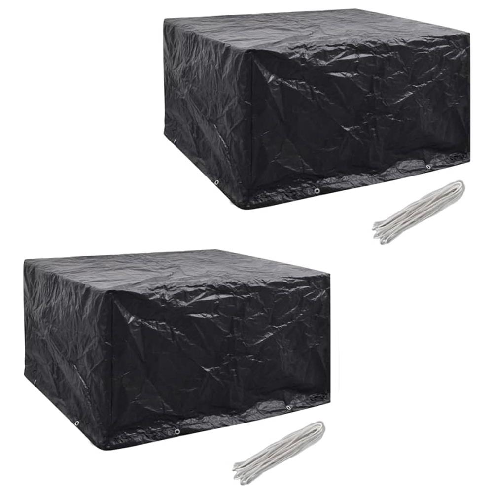 Coperture Arredi Giardino 2pz Polyrattan 8 Occhielli 172x113cm - Foto 1