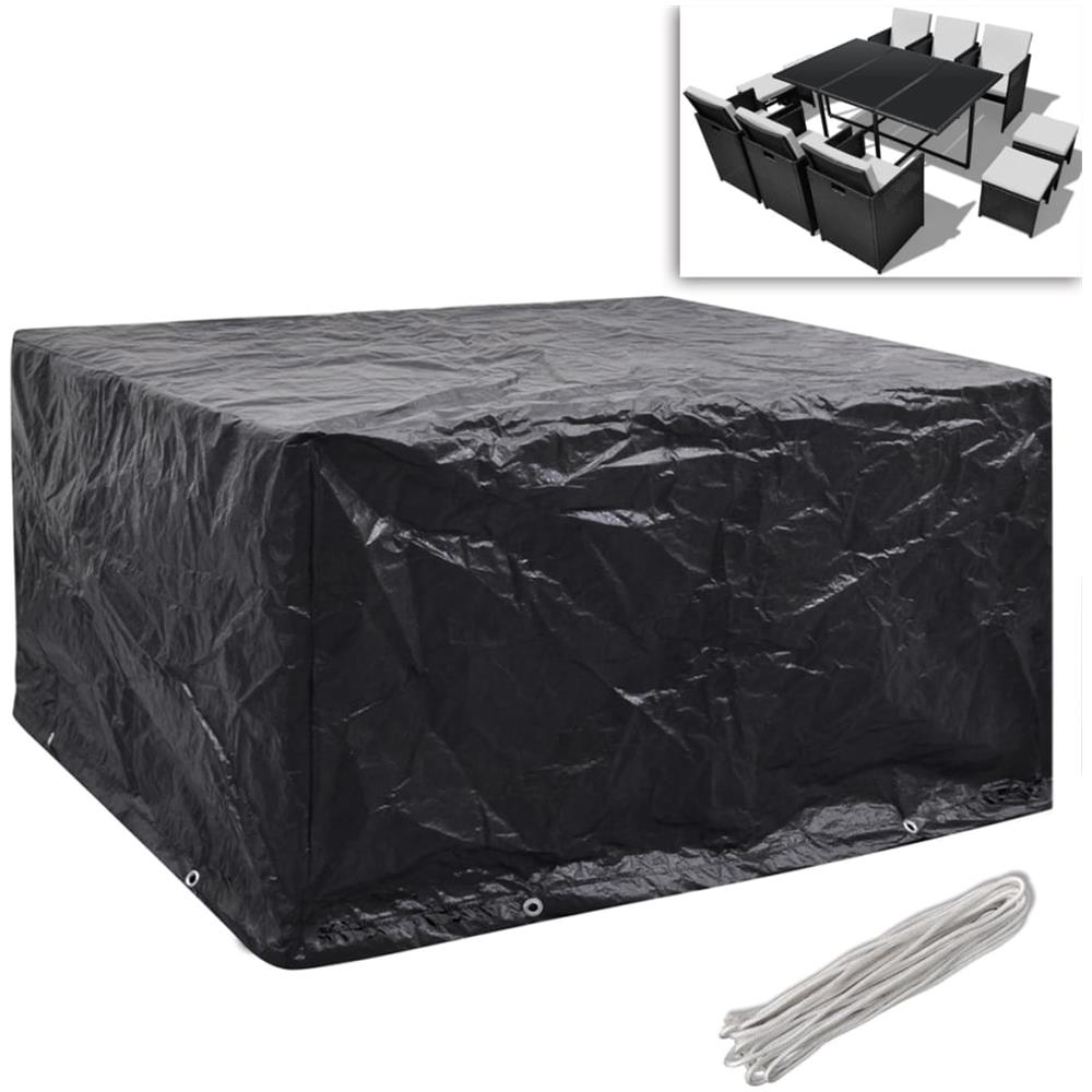 Coperture Arredi Giardino 2pz Polyrattan 8 Occhielli 172x113cm - Foto 2