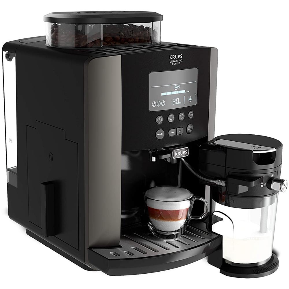Quattro Force Macchina da Caffè Espresso Automatica Potenza 1450 Watt Capacità 1.7 Litri Colore Nero - Foto 2