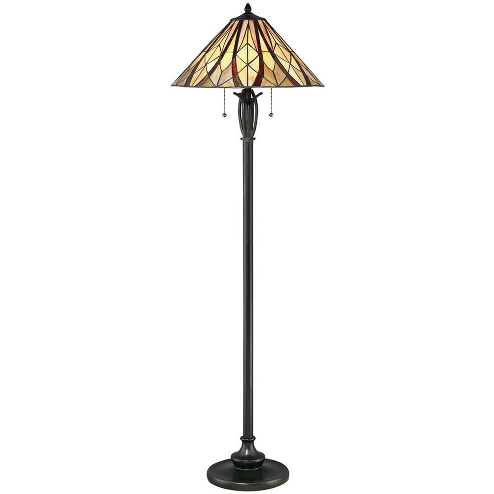 Lampada Da Terra Tiffany, Bronzo Valoroso, E27 - Foto 1