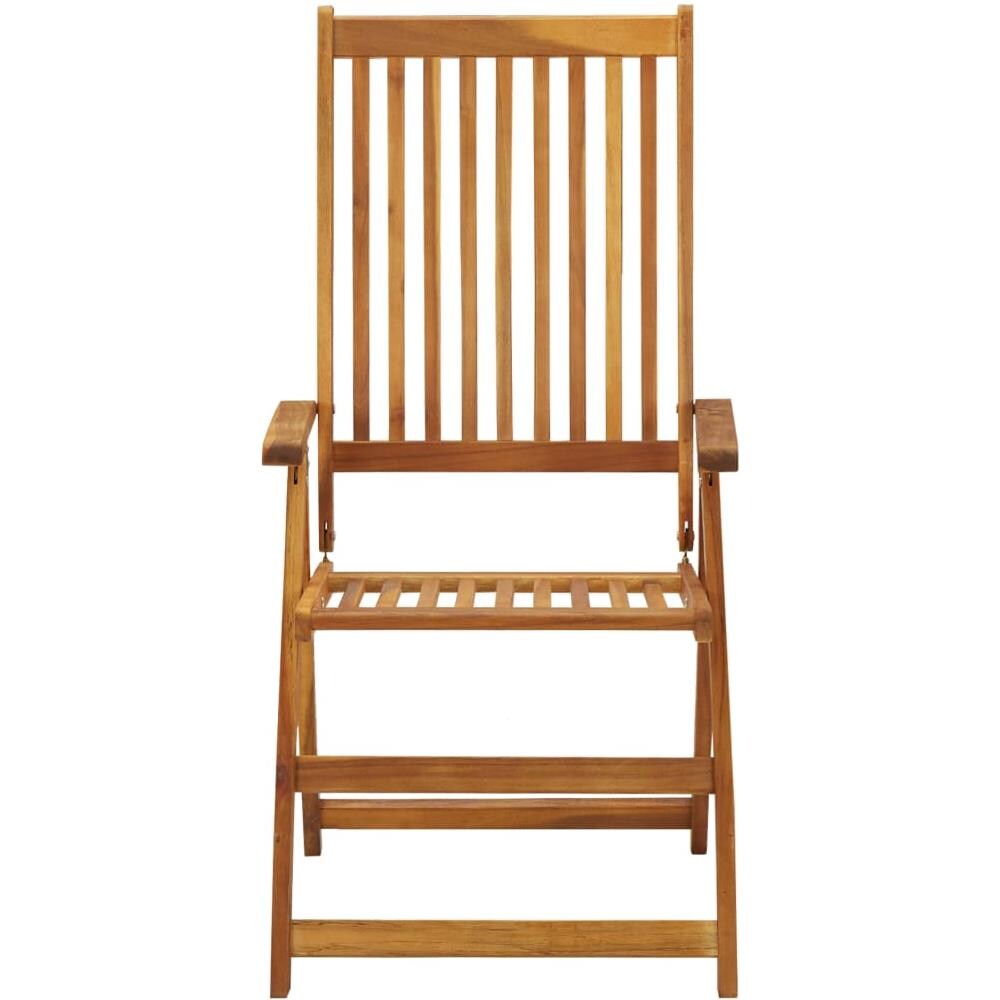 Sedie da Giardino Pieghevoli 6 pz con Cuscini Massello Acacia - Foto 2