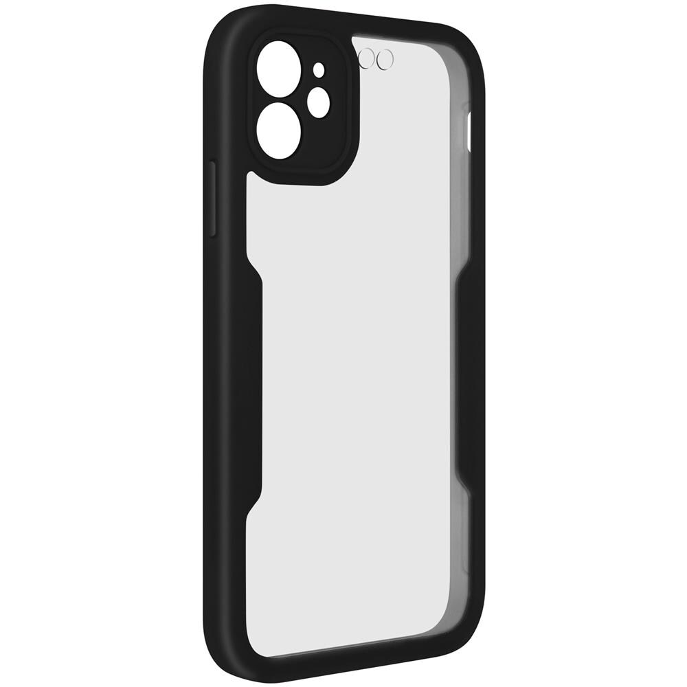 Cover Iphone 11 Retro Plexiglass Fronte Polimero Rinforzata Bordo Nero - Foto 1