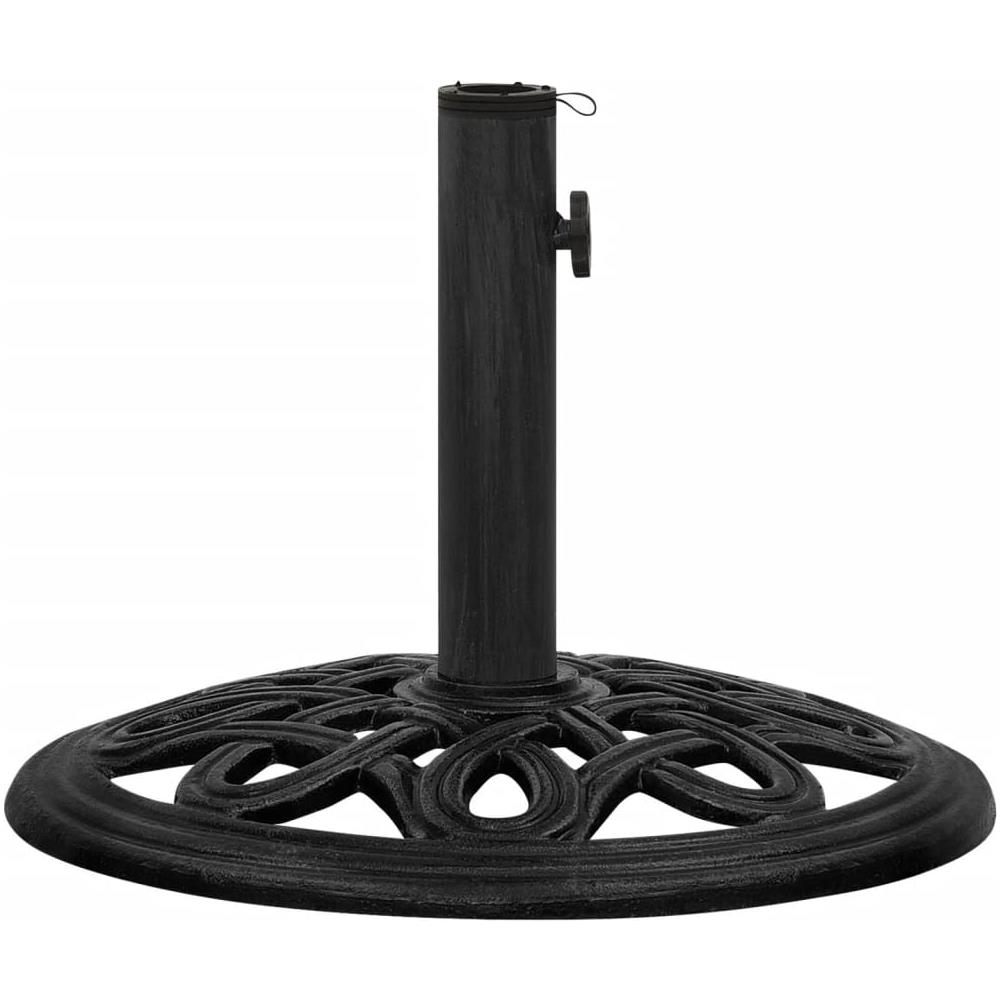 Base Per Ombrellone Nera 44x44x32 Cm In Ghisa - Foto 2