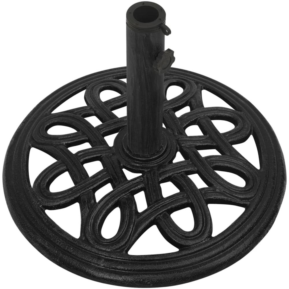 Base Per Ombrellone Nera 44x44x32 Cm In Ghisa - Foto 3