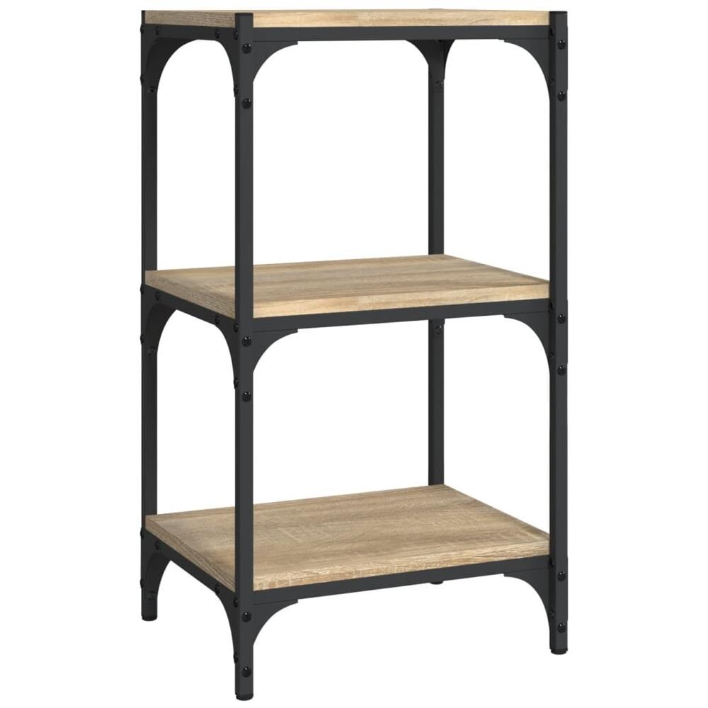 Libreria Rovere Sonoma 40x33x70,5cm Legno Multistrato E Acciaio - Foto 2