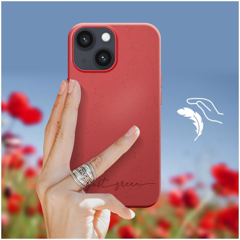 Cover Biodegradabile Per Iphone 14 Plus Rossa - Foto 5