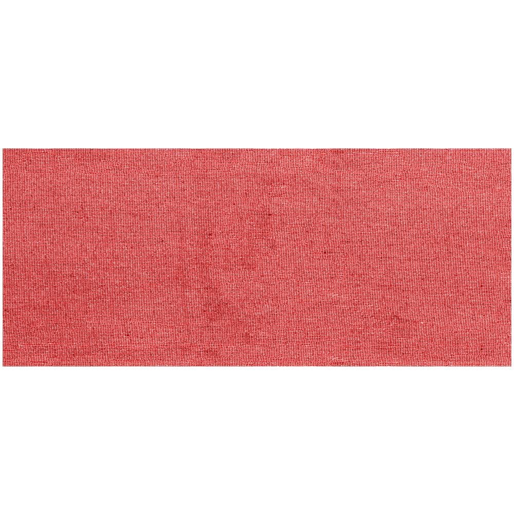 Tappeto Passatoia Con Retro Antiscivolo Disegno Tinta Unita Joychrist Rosso 50x400 Rosso - Foto 2