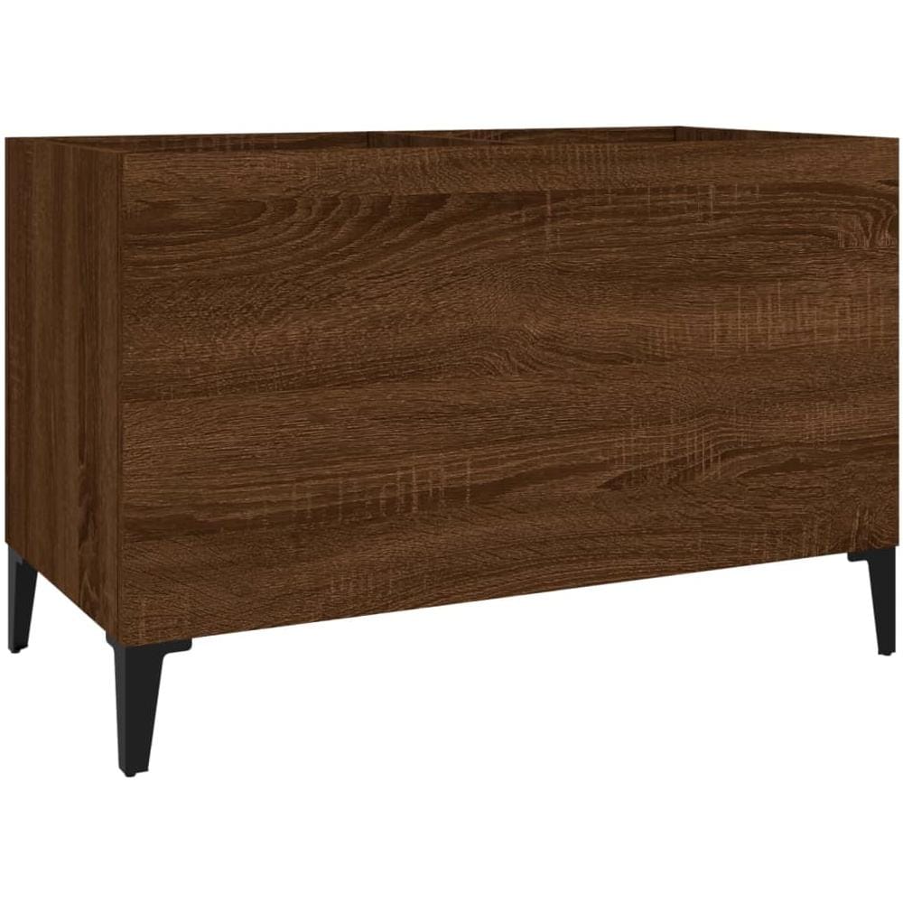 Mobile Porta Dischi Rovere Marrone 74,5x38x48 Legno Multistrato - Foto 1