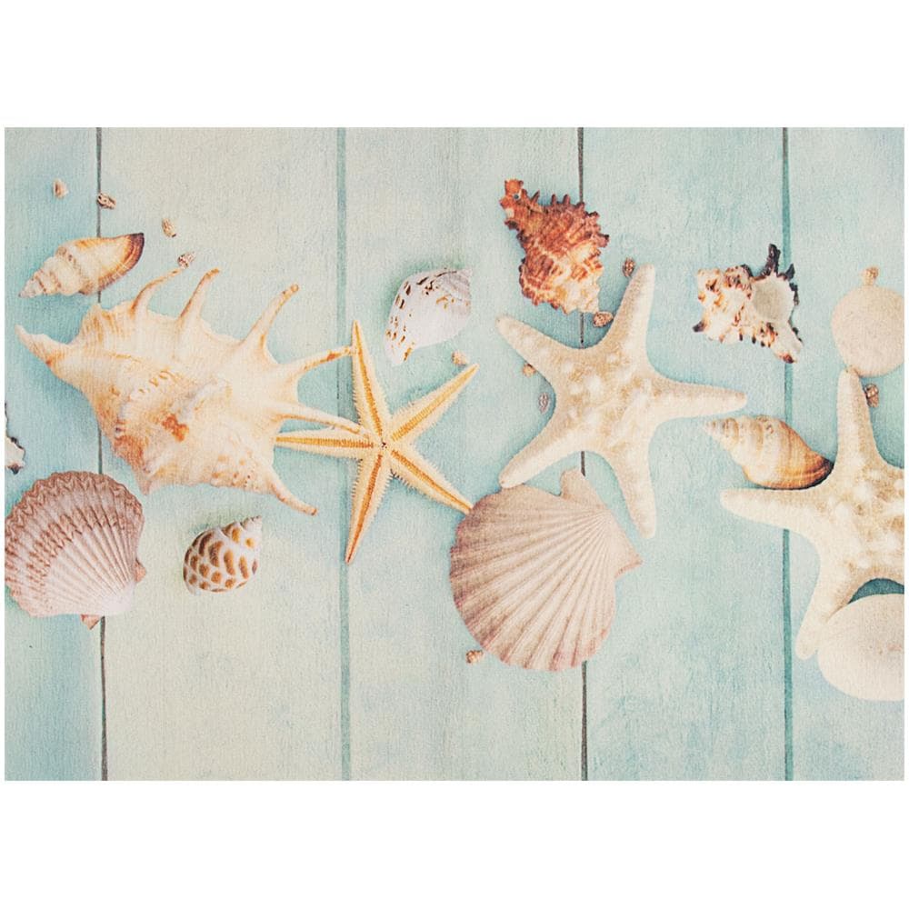 Tappeto Cucina Antiscivolo Stampa Digitale Emozioni Fantasie Maiolica Marina 58x115 Profumo Mare - Foto 2