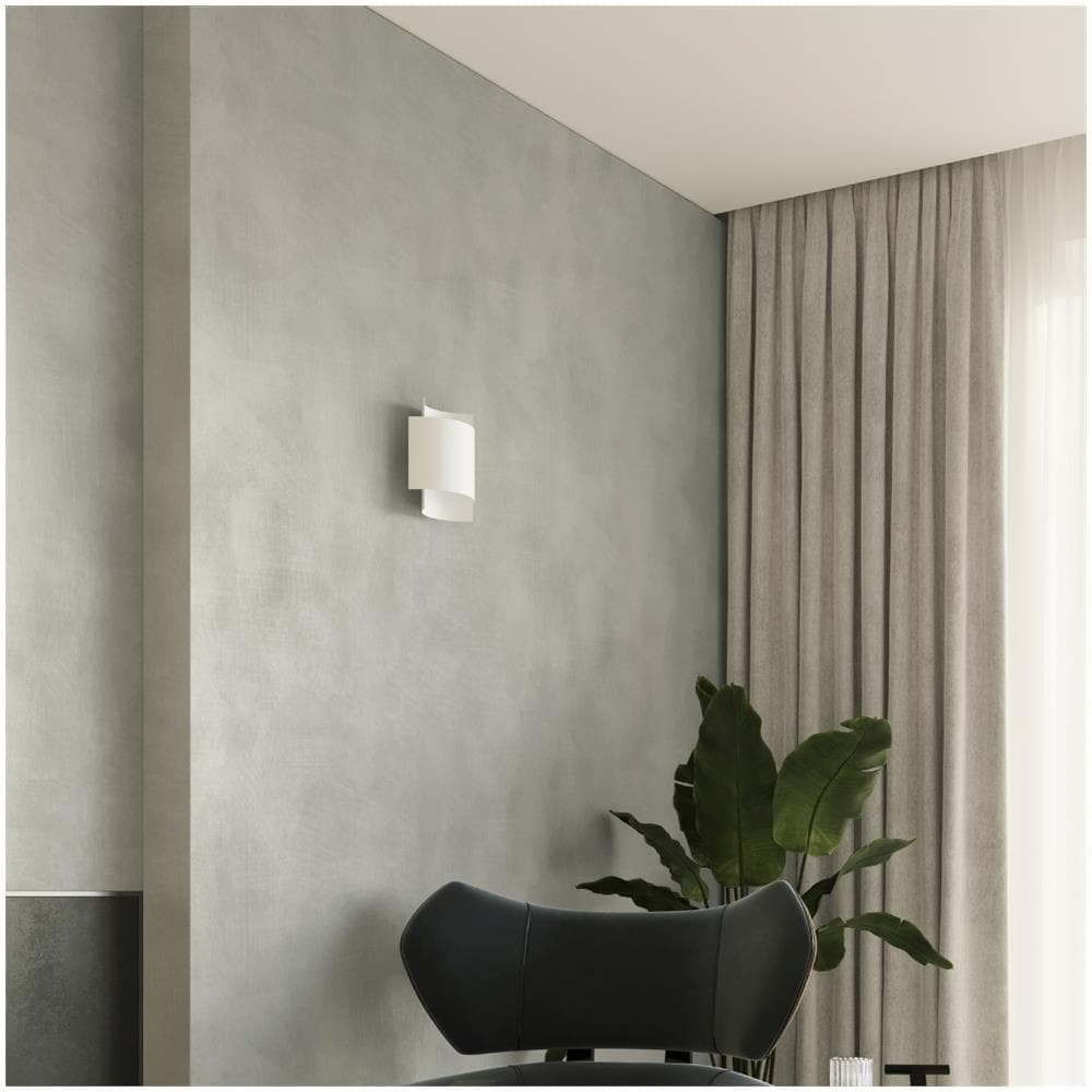 Lampada A Parete Impact Bianco Sl. 0857 - Industriale Lampade Da Parete Bianco 23x22x11 Cm - Foto 1