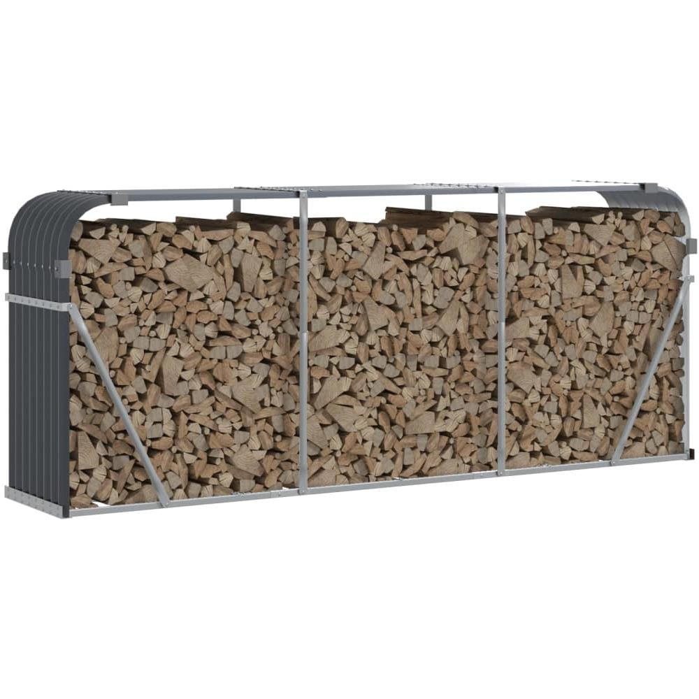 Portaceppi Antracite 234x45x100 Cm In Acciaio Zincato - Foto 3