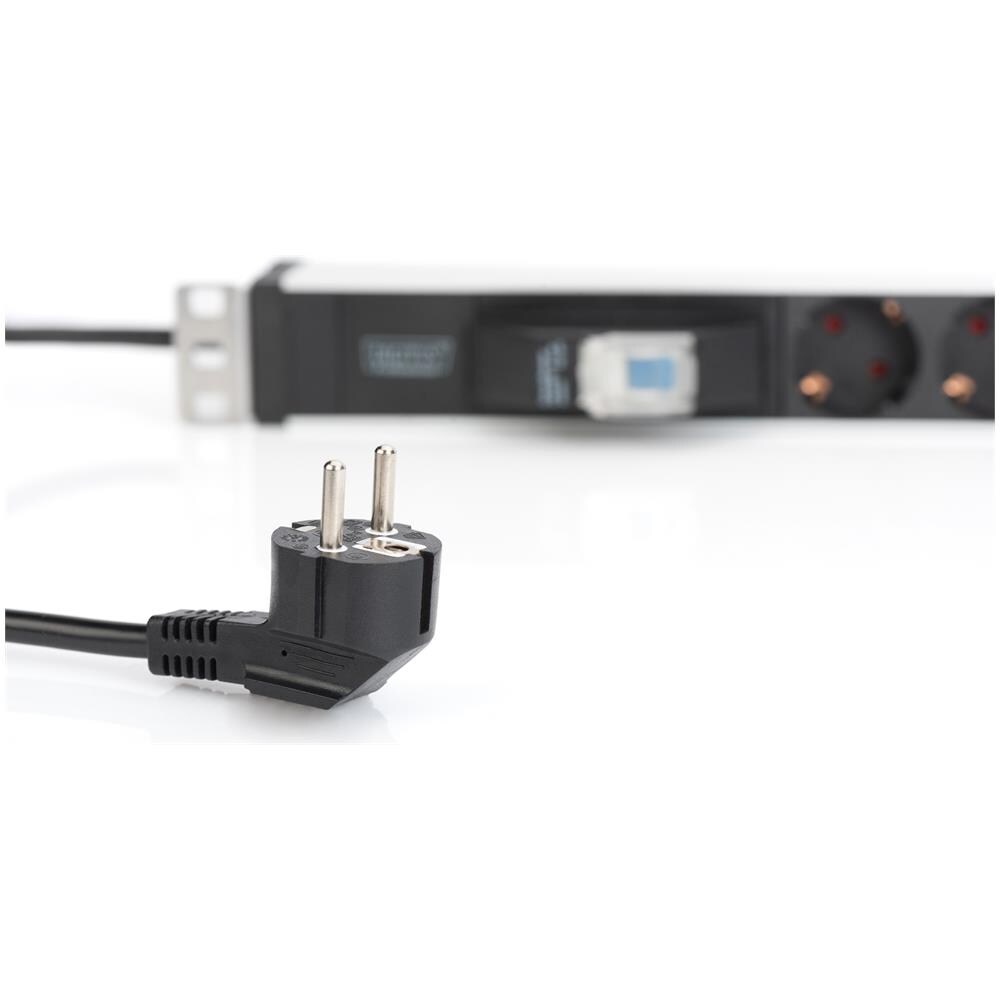 Ciabatta elettrica con profilo in alluminio, presa a 6 vie con contatto di messa a terra e interruttore automatico - Foto 6