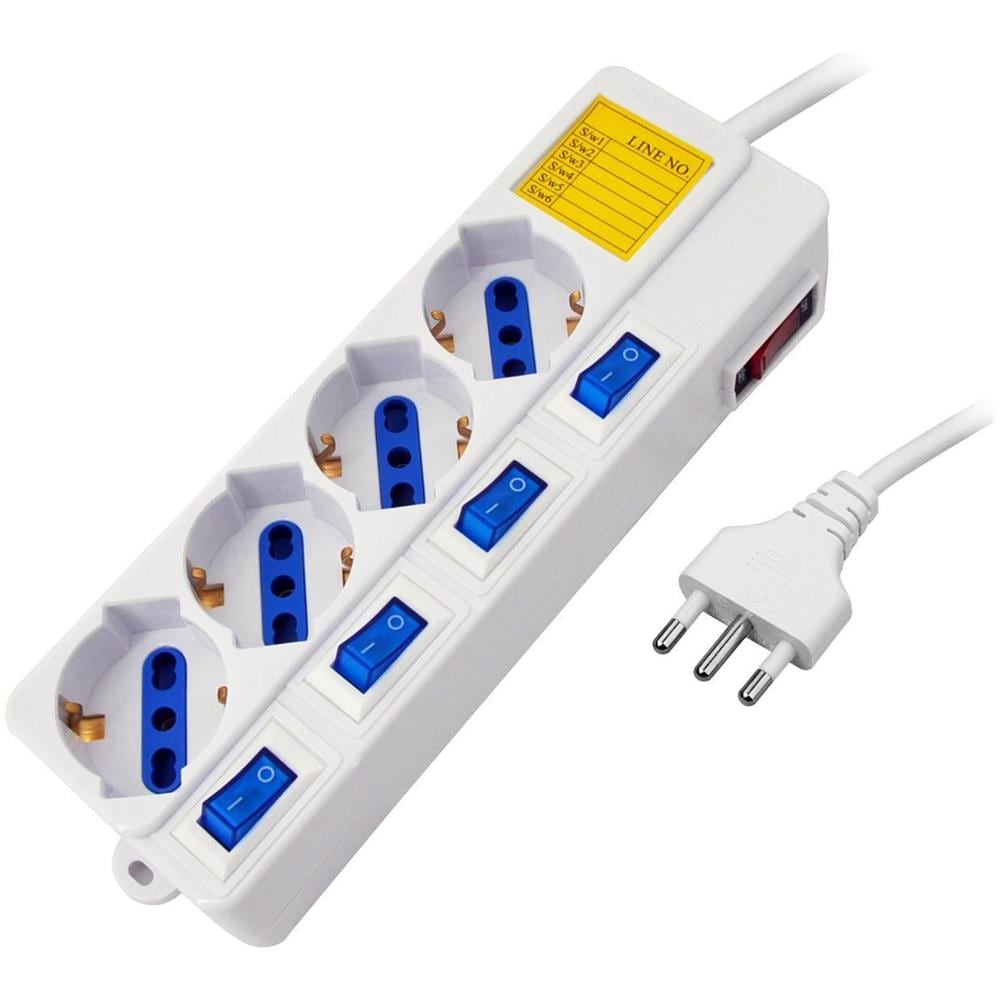 Multipresa 4pos bipasso /schuko spina16A +interr. multipli nuovo modello - Foto 1