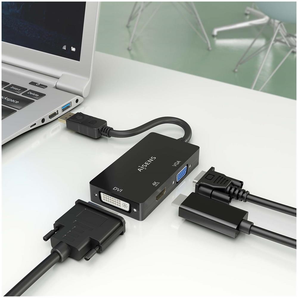 A125-0861 cavo e adattatore video 0,15 m DisplayPort VGA + HDMI + DVI Nero - Foto 5