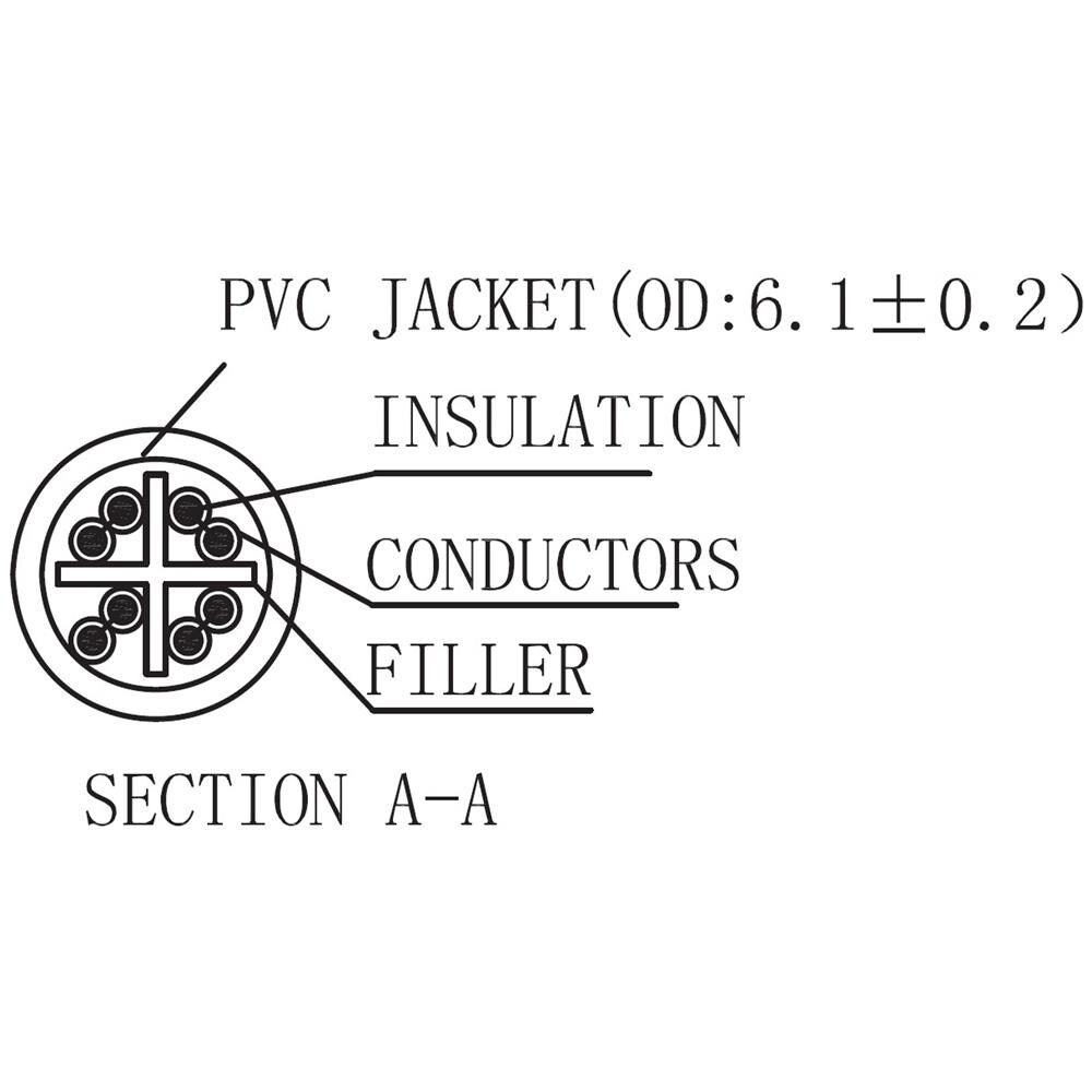 ICOC LU6-030 - Cavo di Rete Patch in Rame Cat. 6 Grigio U / UTP LSZH 3m - Foto 3