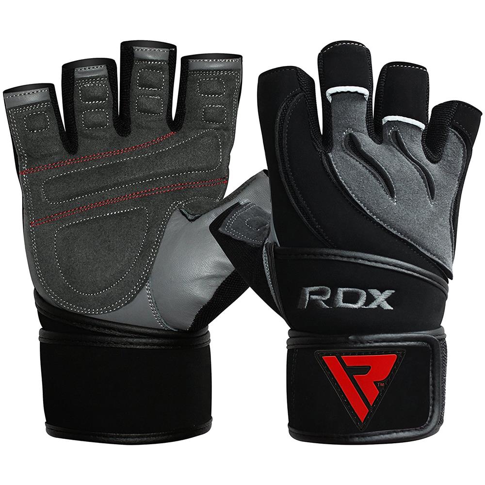 Pelle Sollevamento Pesi Guanti Fitness Palestra Uomo Allenamento Bodybuilding Esercizio Pesistica Polso L4g L - Foto 7