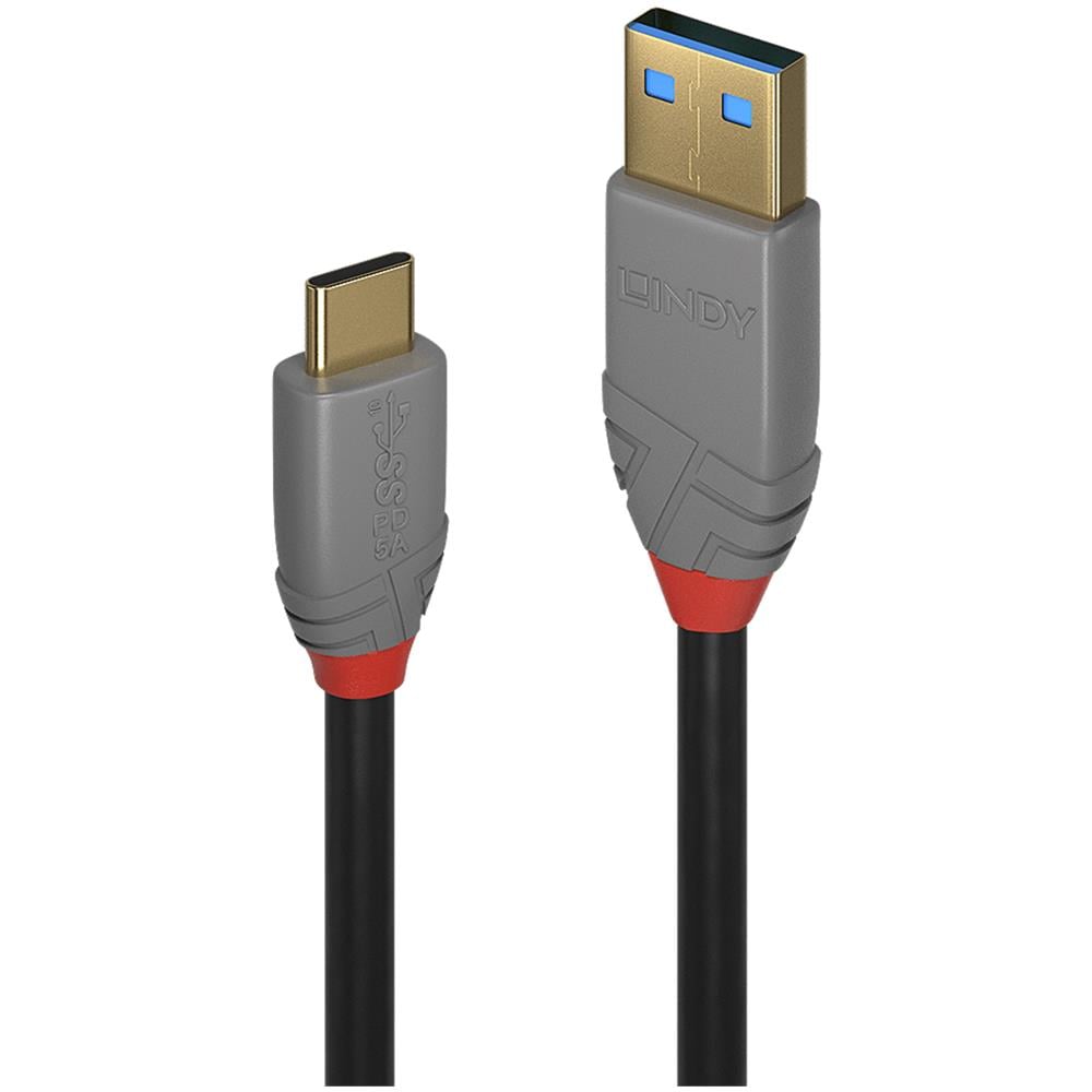 36912 Cavo Usb Usb 3.2 Gen 2 (3.1 Gen 2) 1,5 M Usb C Usb A Nero, Grigio - Foto 1