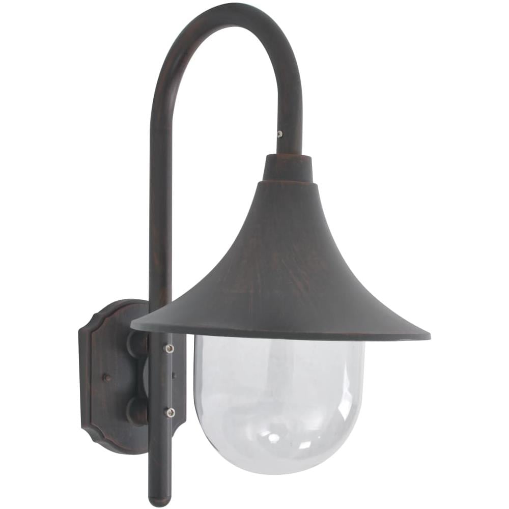 Lampada Da Parete Da Giardino E27 42 Cm Alluminio Bronzo - Foto 1