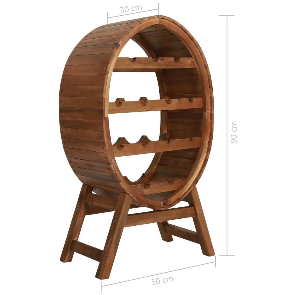 Portavini Da 13 Bottiglie In Legno Massello D'acacia - Foto 6