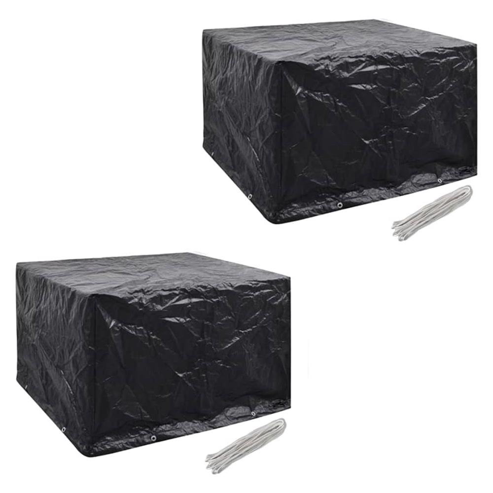 Coperture Arredi Giardino 2pz Polyrattan 8 Occhielli 113x113cm - Foto 1