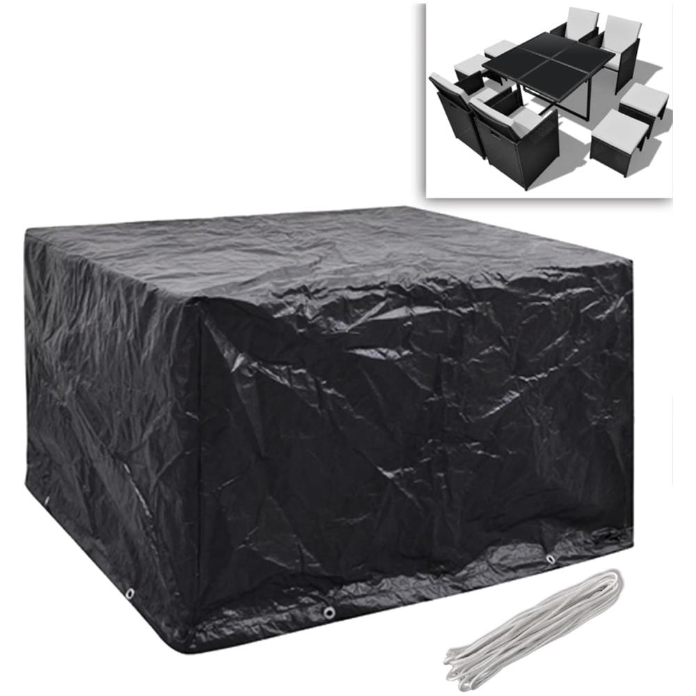 Coperture Arredi Giardino 2pz Polyrattan 8 Occhielli 113x113cm - Foto 2
