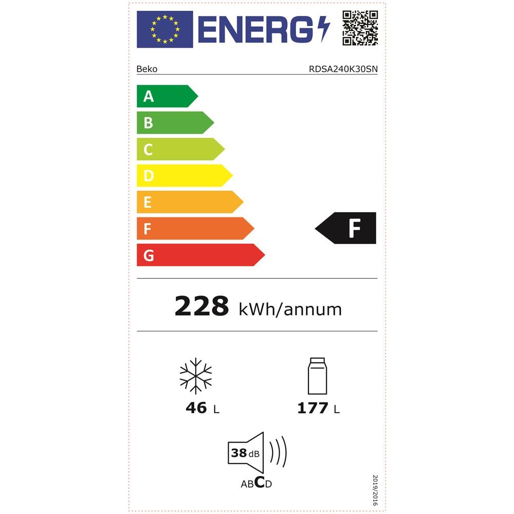Frigorifero Doppia Porta RDSA240K30SN Classe Energetica F Colore Argento - Foto 2