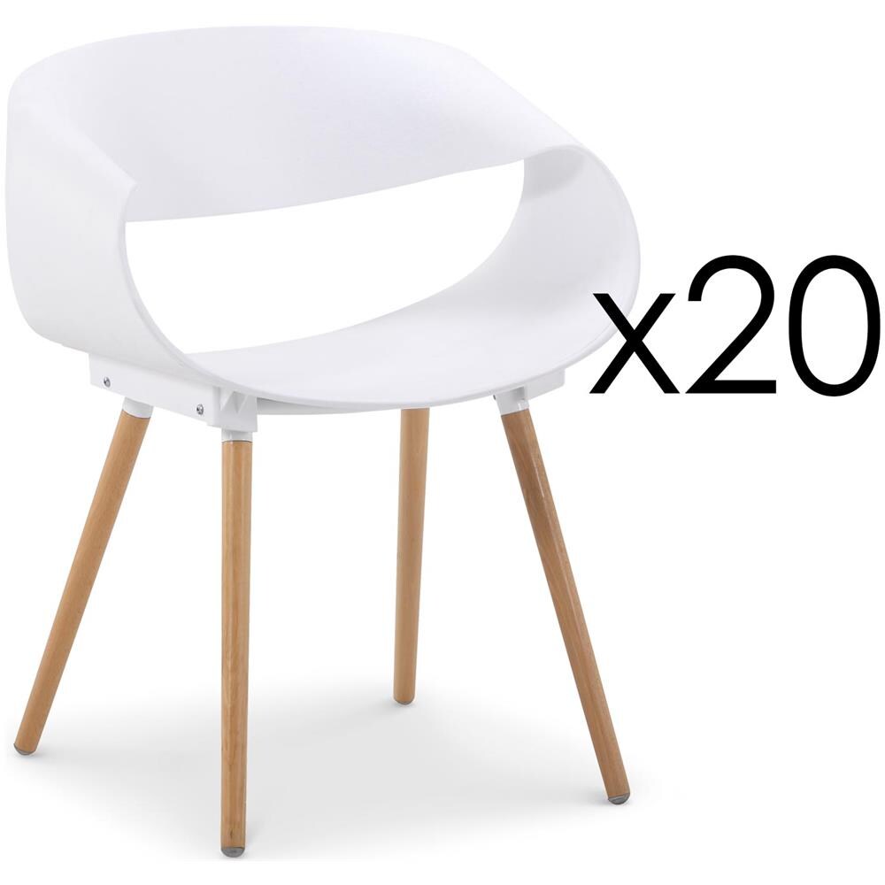 sedie bianche plastica design