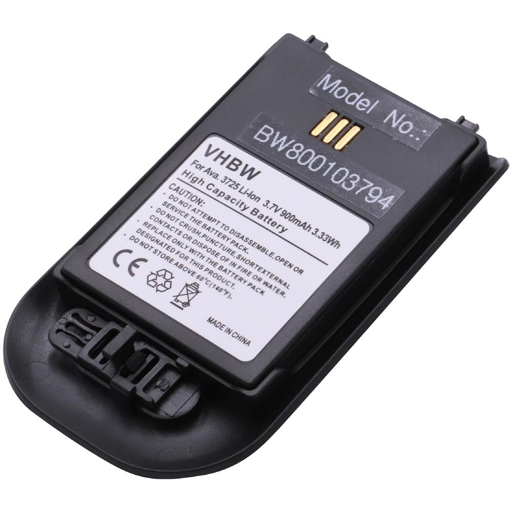 Batteria Compatibile Con Avaya 3720, 3725, 3740, Dh4, Wh1 Telefono Fisso Cordless (900mah, 3,7v, Li-ion)  - Foto 1